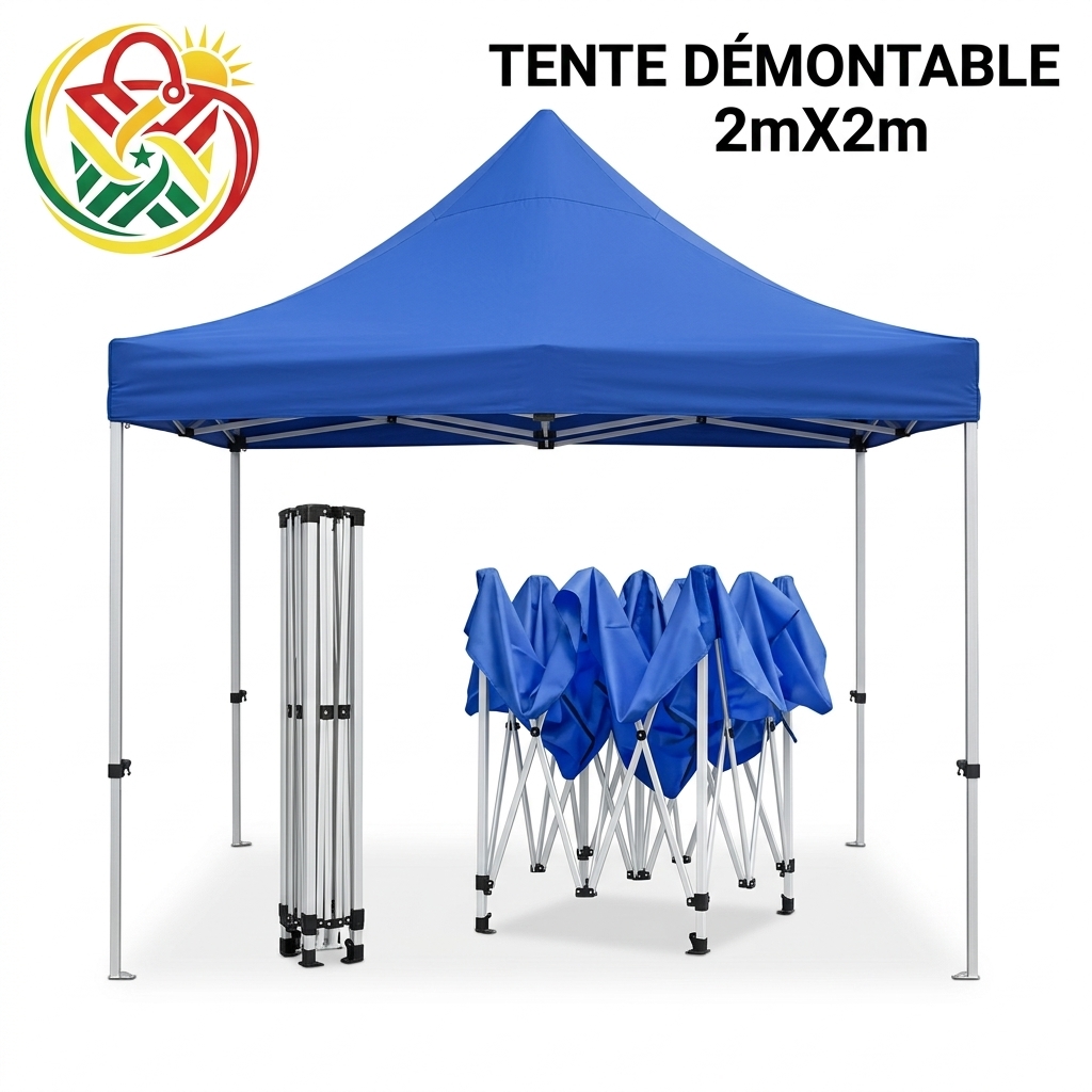 Tente Démontable 2×2 m – Pratique, Spacieuse et Facile à Installer