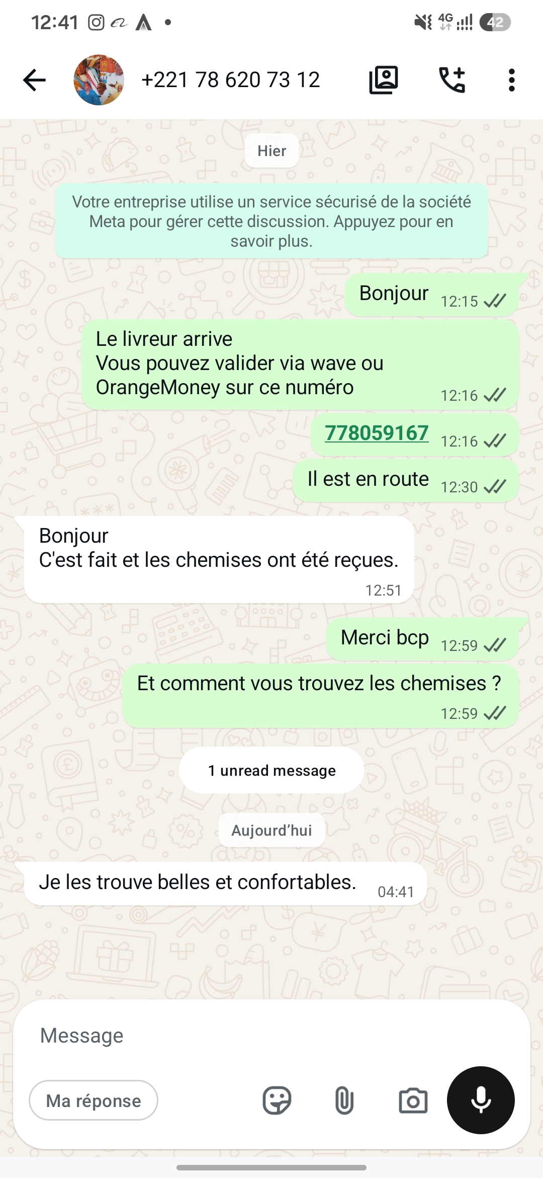 Capture d'écran du témoignage